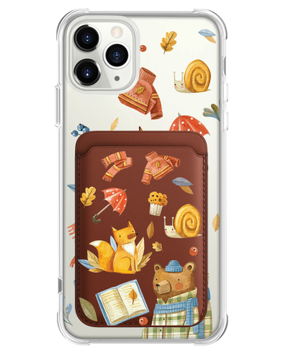 iPhone Magnetic Wallet Case - Bear & Fox