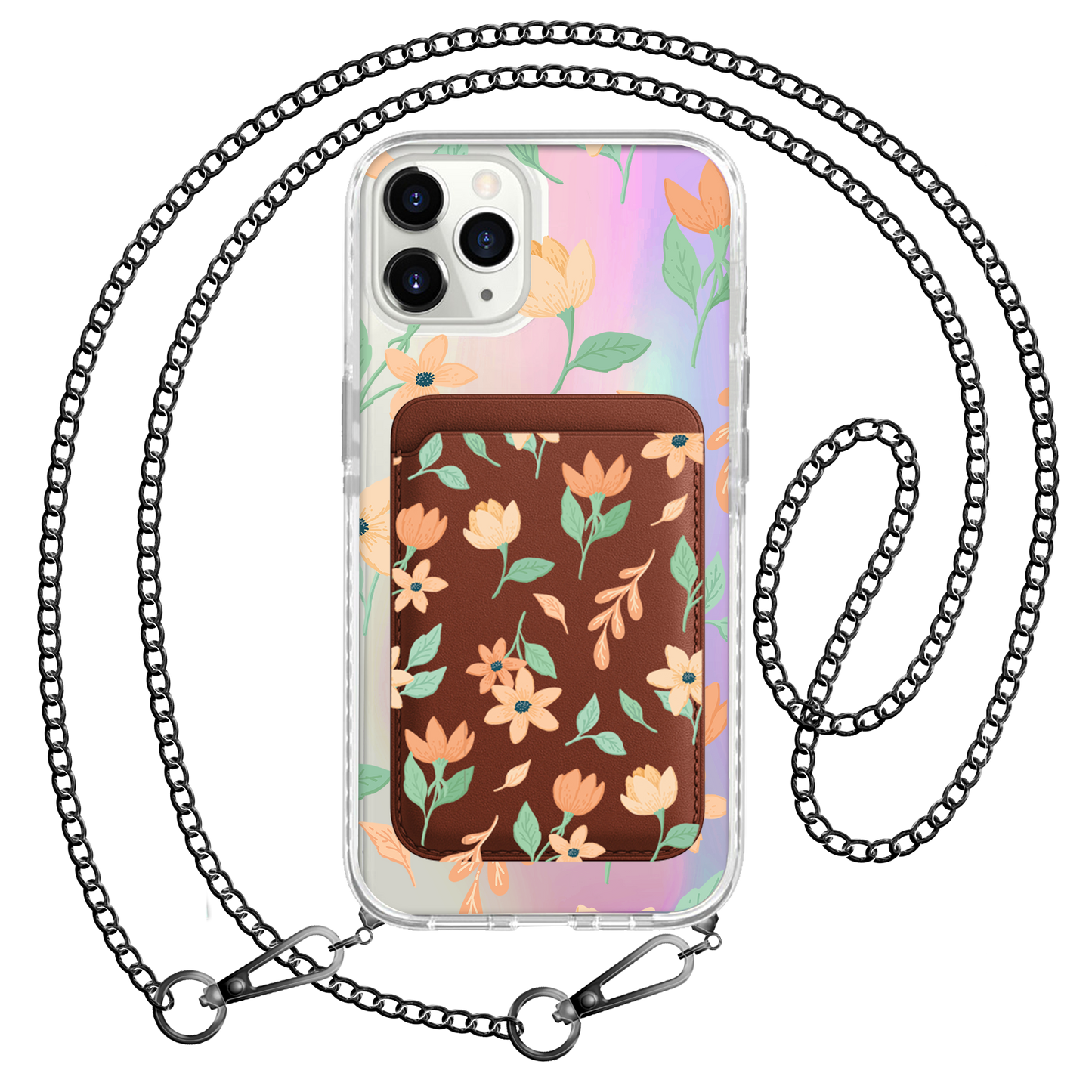 iPhone Magnetic Wallet Holo Case - Birth Flower 4.0