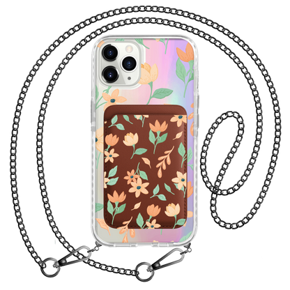 iPhone Magnetic Wallet Holo Case - Birth Flower 4.0