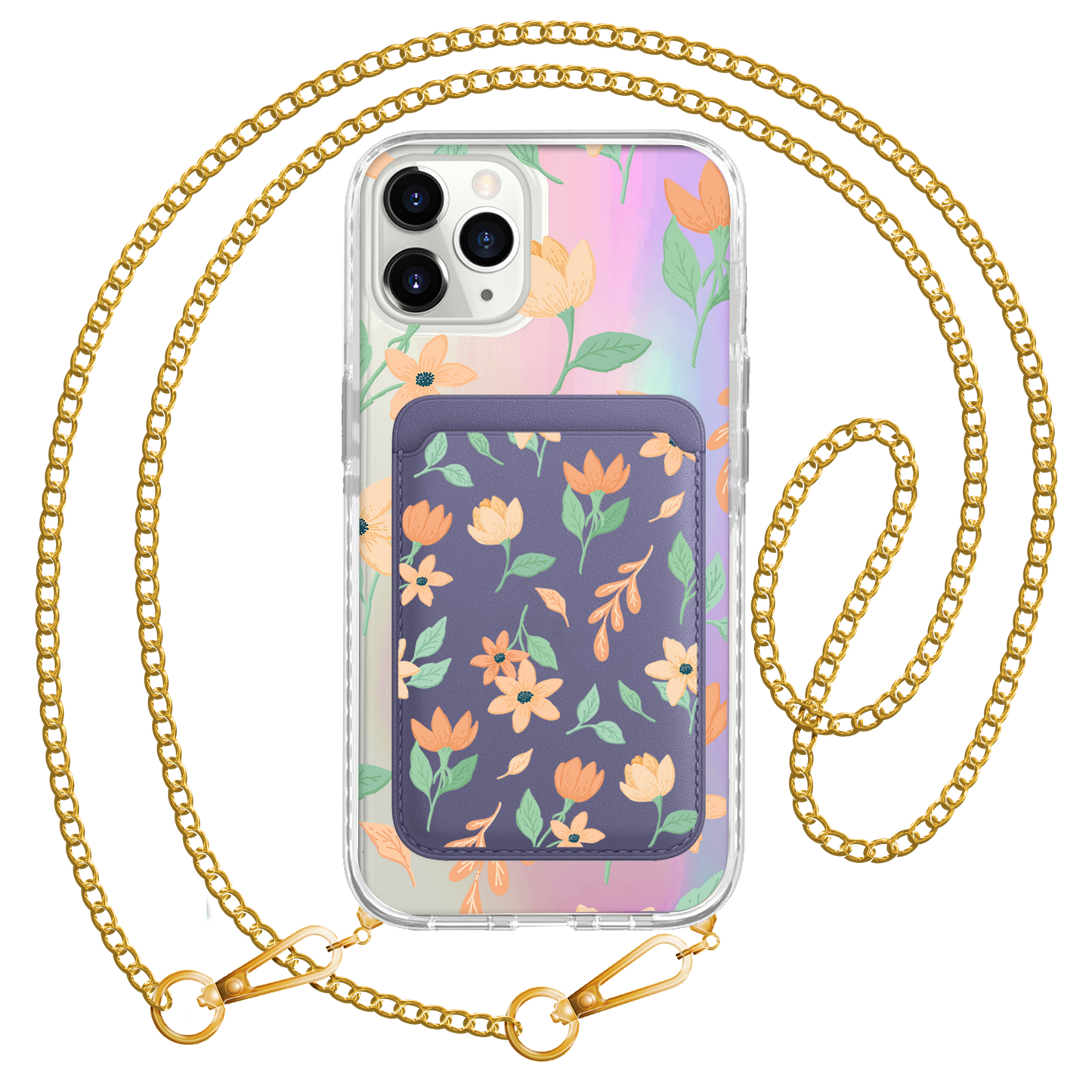 iPhone Magnetic Wallet Holo Case - Birth Flower 4.0