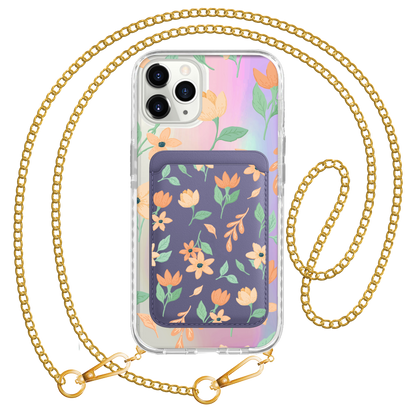 iPhone Magnetic Wallet Holo Case - Birth Flower 4.0