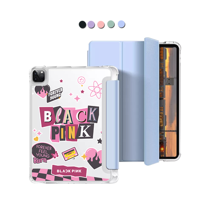 iPad Macaron Flip Cover - Blackpink Forever Young