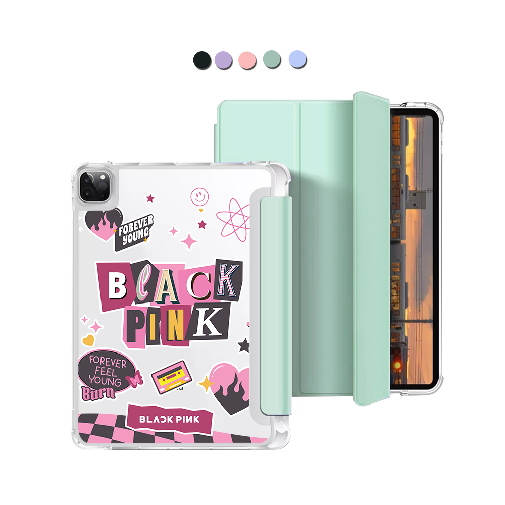 iPad Macaron Flip Cover - Blackpink Forever Young