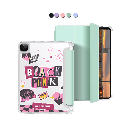 iPad Macaron Flip Cover - Blackpink Forever Young