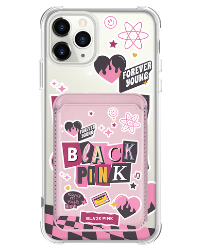 iPhone Magnetic Wallet Case - Blackpink Forever Young