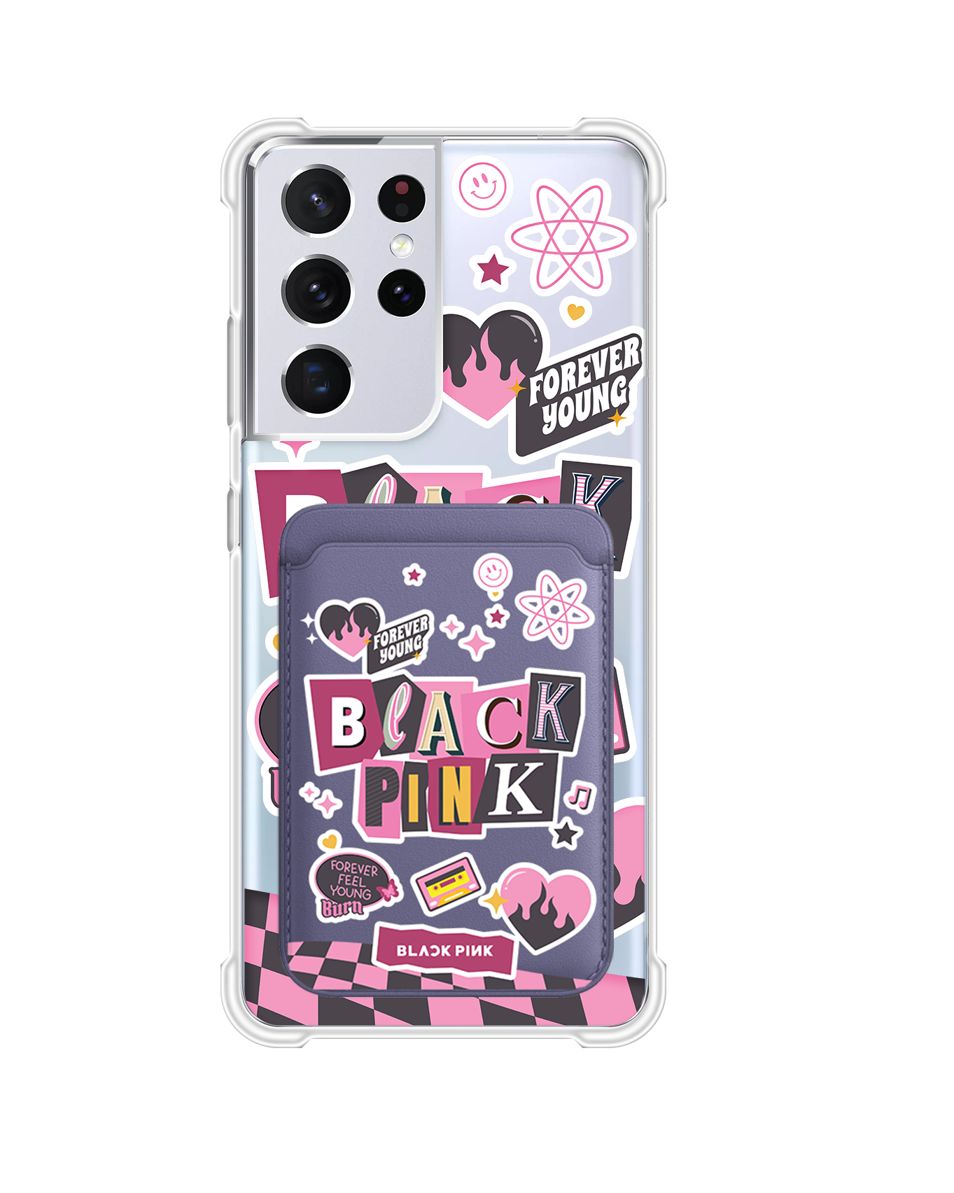 Android Magnetic Wallet Case - Blackpink Forever Young