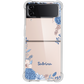 Android Flip / Fold Case - Blue Florals