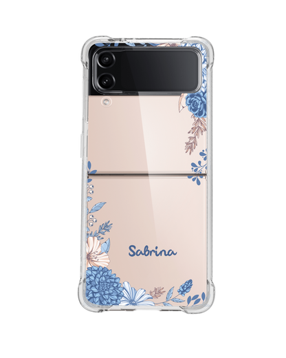 Android Flip / Fold Rearguard Hybrid - Blue Florals
