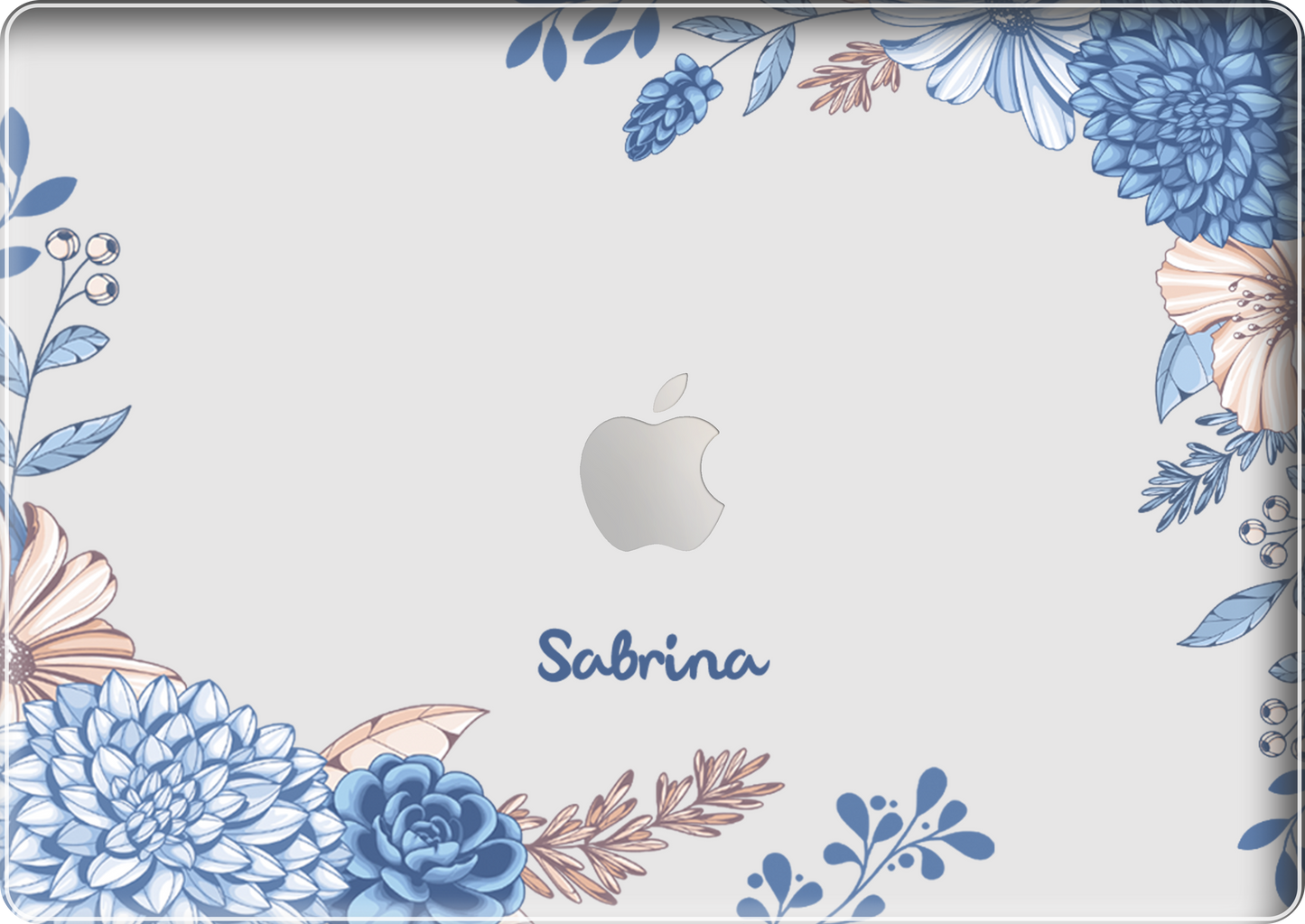 MacBook Snap Case - Blue Florals