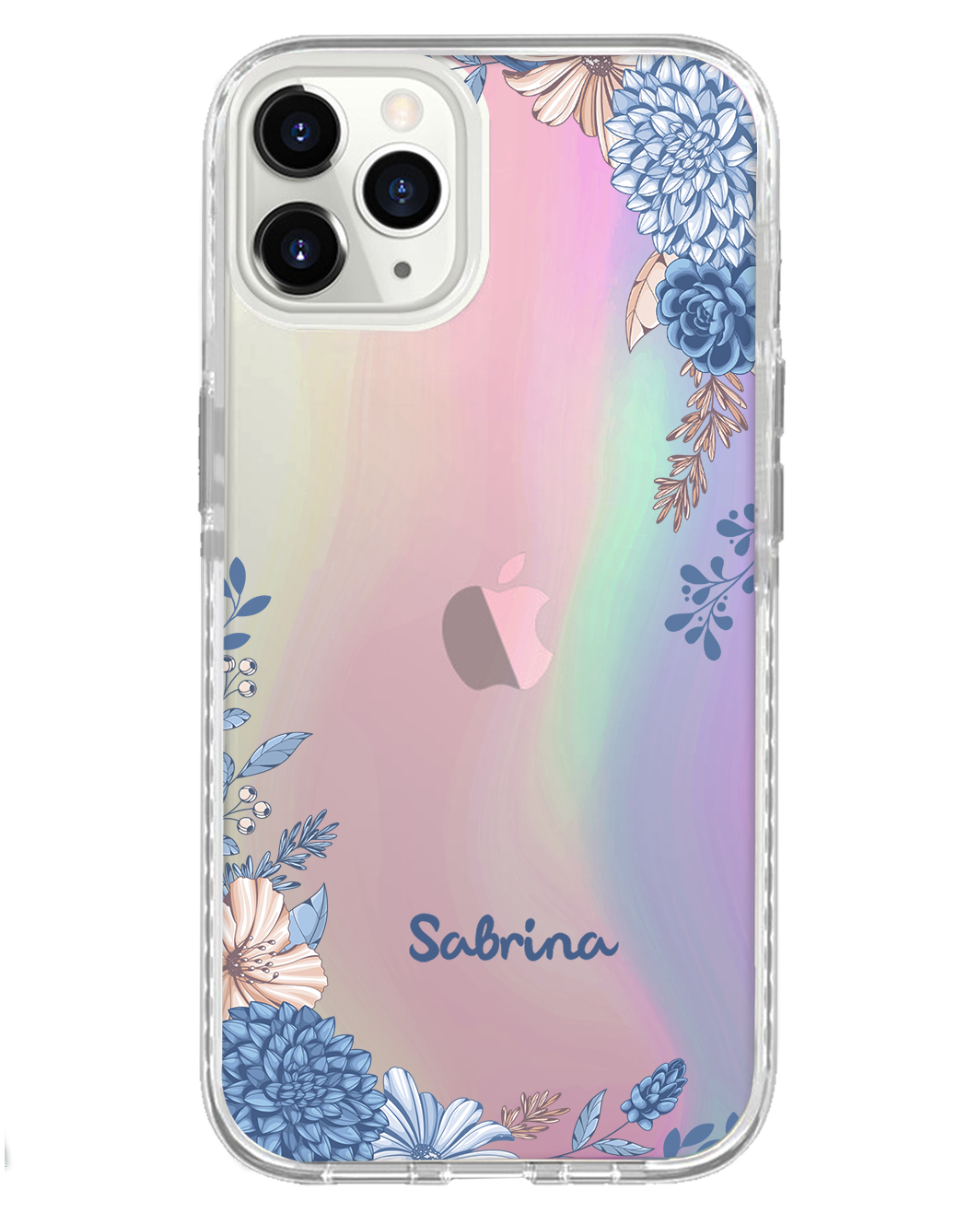 iPhone Rearguard Holo - Blue Florals