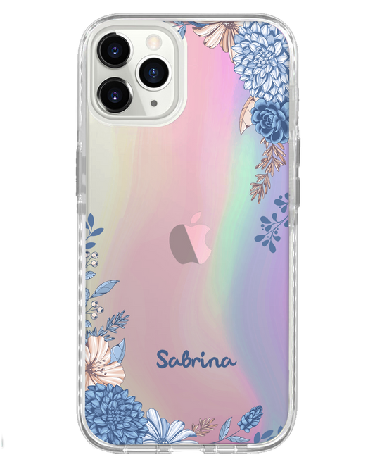 iPhone Rearguard Holo - Blue Florals