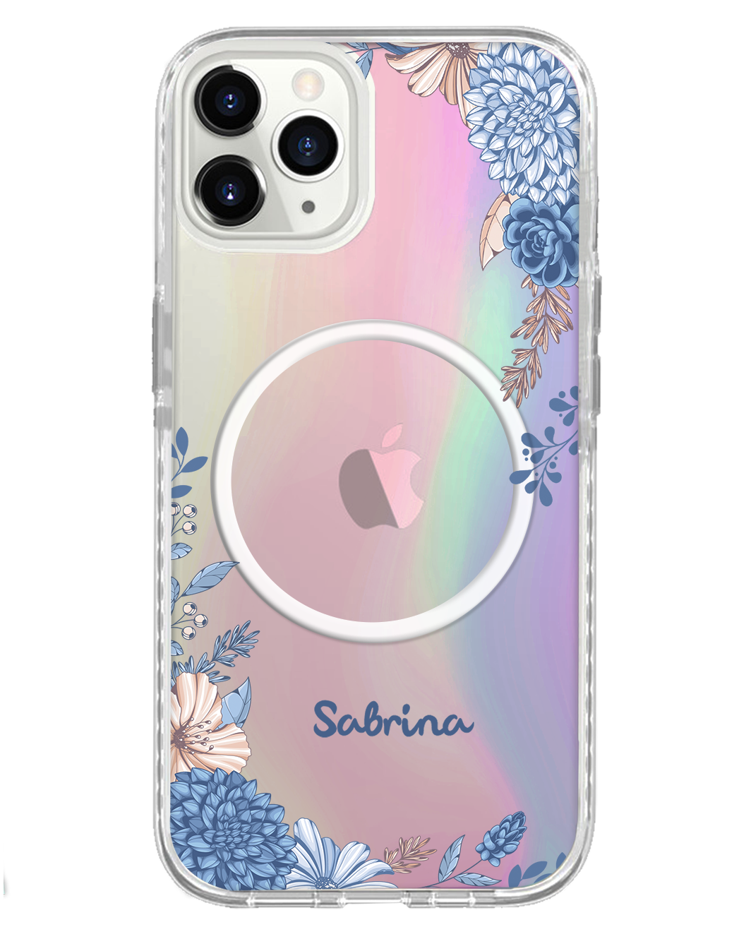 iPhone Rearguard Holo - Blue Florals