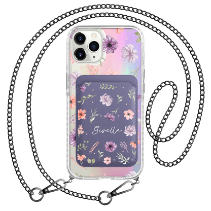 iPhone Magnetic Wallet Holo Case - Botanical Garden 3.0
