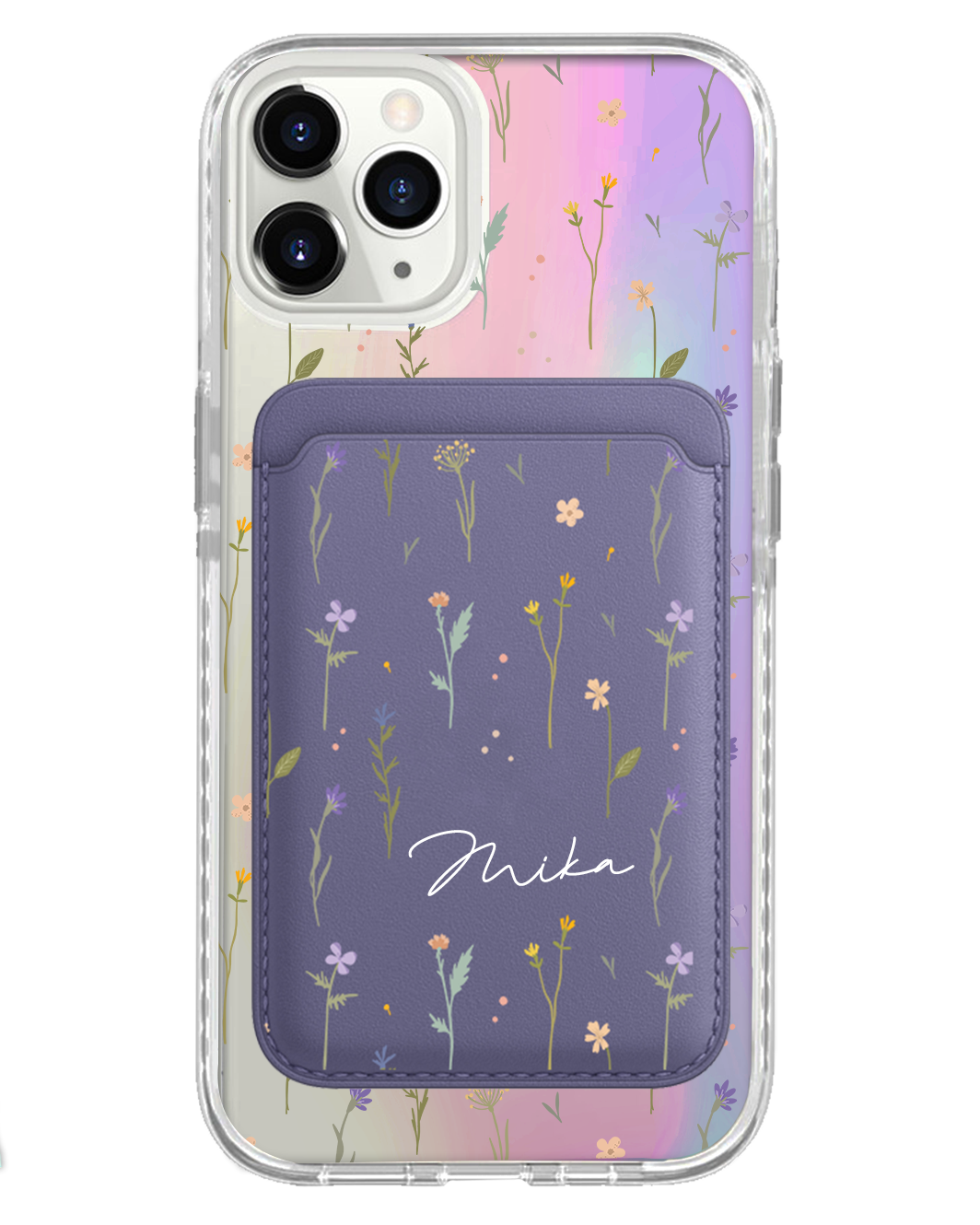 iPhone Magnetic Wallet Holo Case - Botanical Garden 2.0