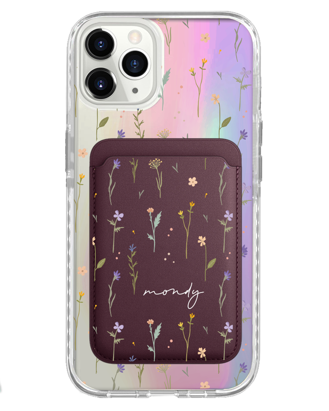 iPhone Magnetic Wallet Holo Case - Botanical Garden 2.0