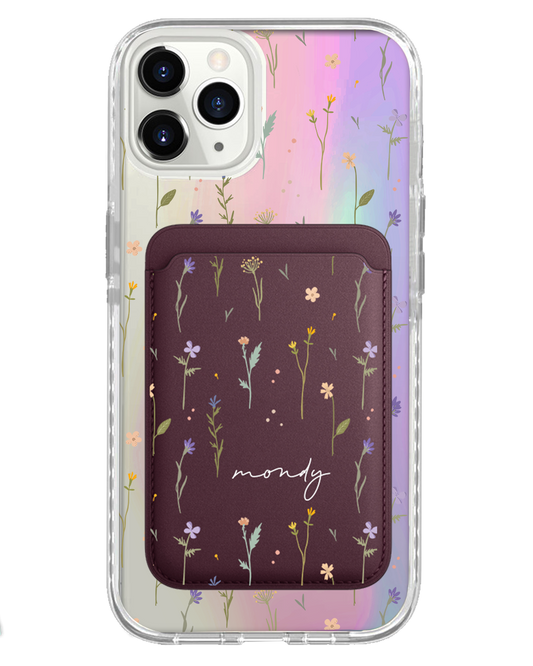 iPhone Magnetic Wallet Holo Case - Botanical Garden 2.0