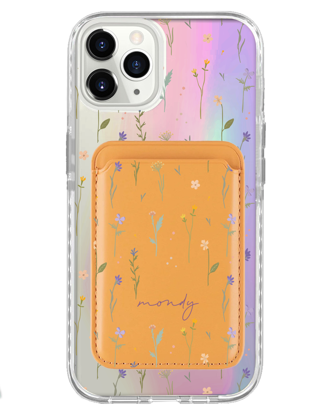 iPhone Magnetic Wallet Holo Case - Botanical Garden 2.0