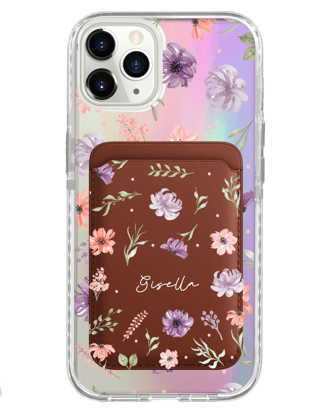 iPhone Magnetic Wallet Holo Case - Botanical Garden 3.0