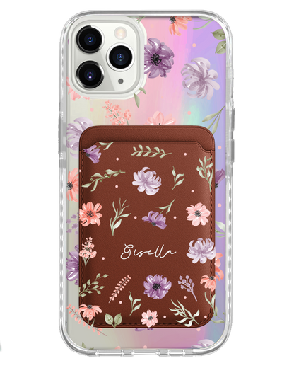 iPhone Magnetic Wallet Holo Case - Botanical Garden 3.0