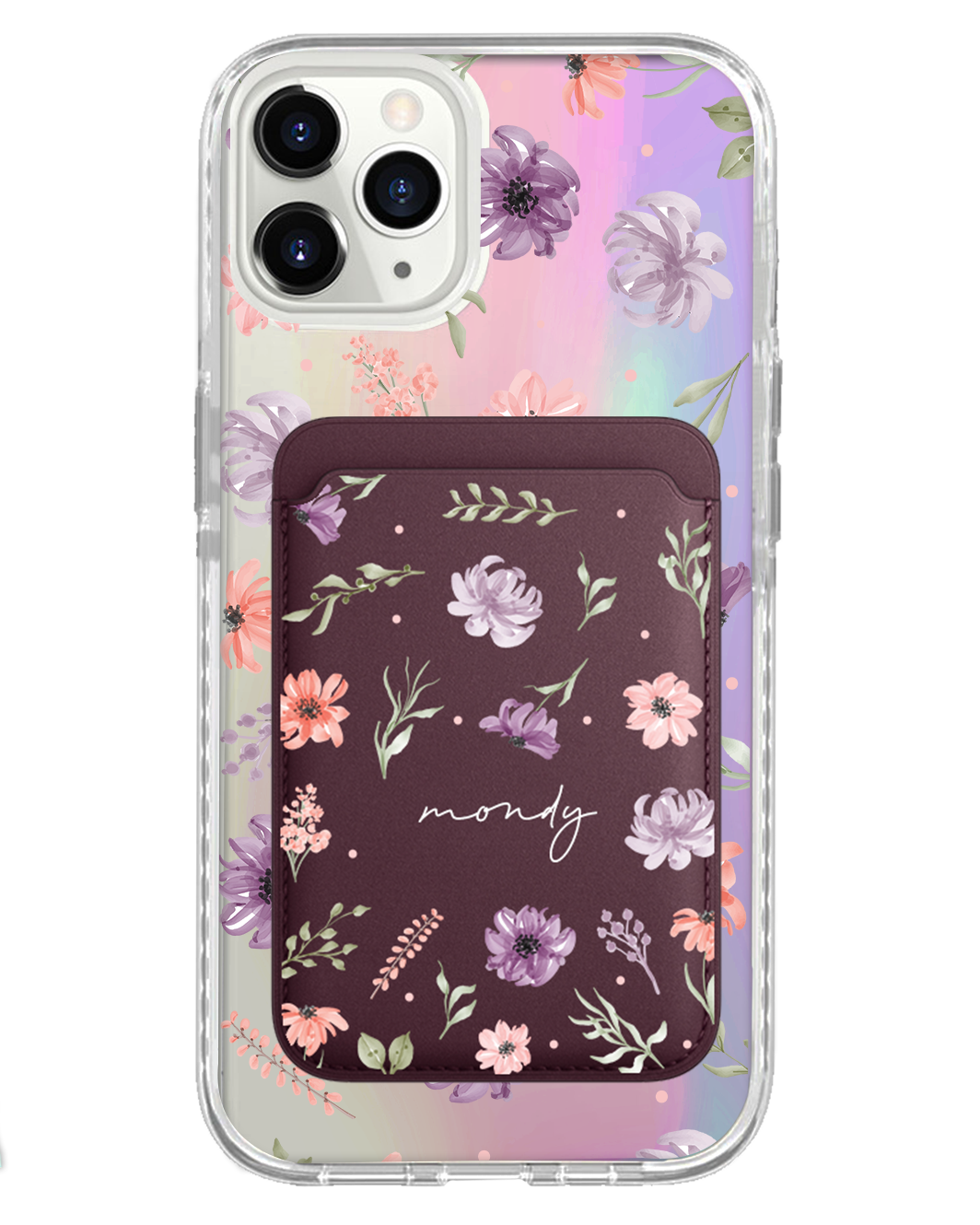 iPhone Magnetic Wallet Holo Case - Botanical Garden 3.0