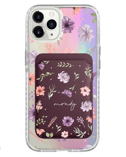 iPhone Magnetic Wallet Holo Case - Botanical Garden 3.0