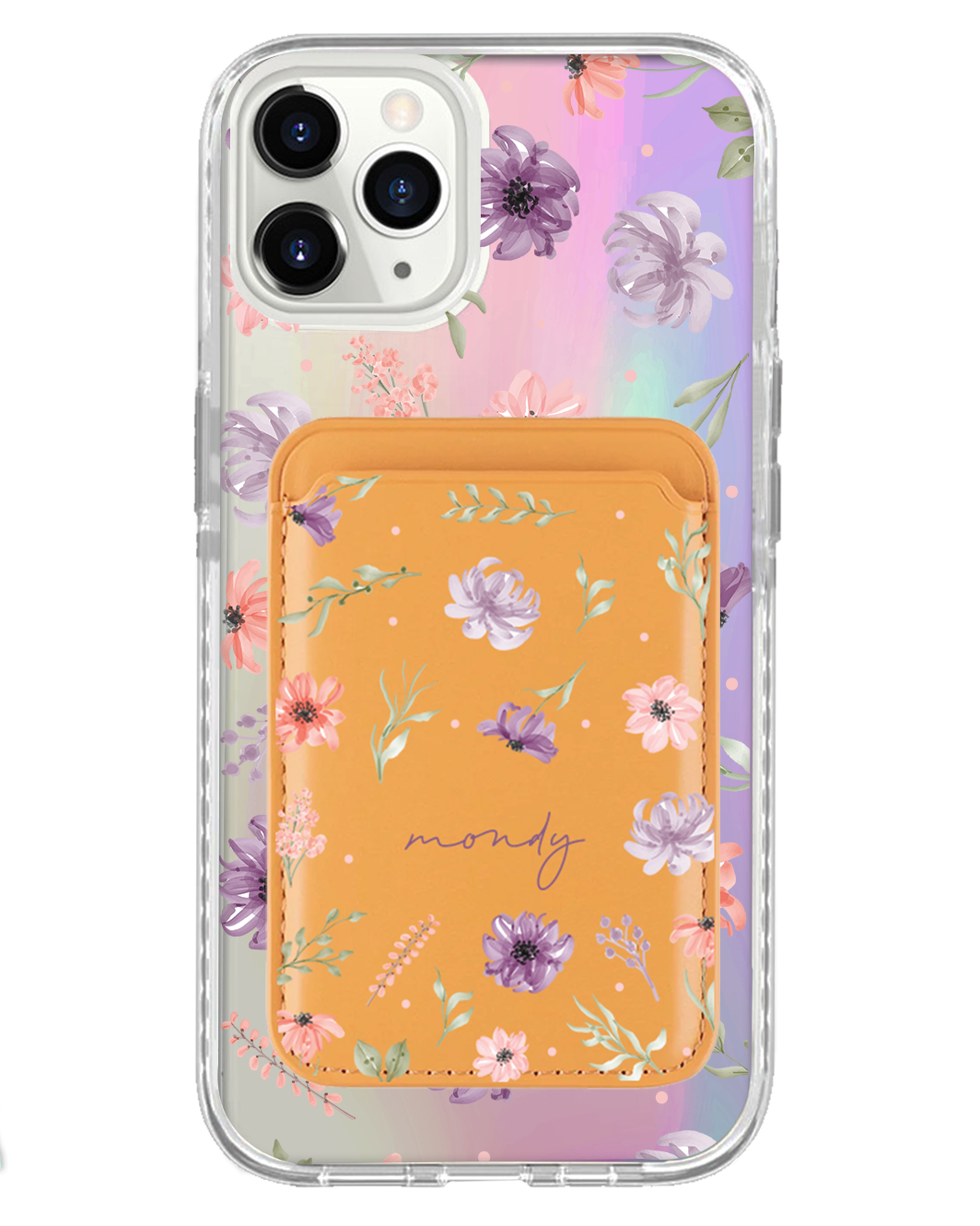 iPhone Magnetic Wallet Holo Case - Botanical Garden 3.0