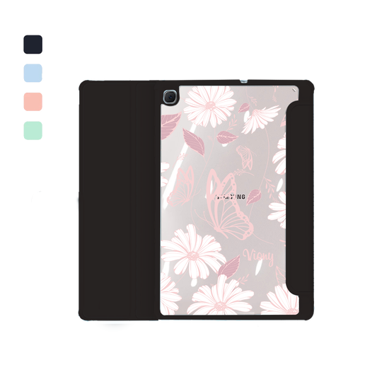Android Tab Acrylic Flipcover - Butterfly & Daisy