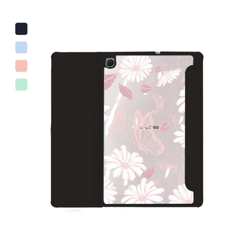 Android Tab Acrylic Flipcover - Butterfly & Daisy