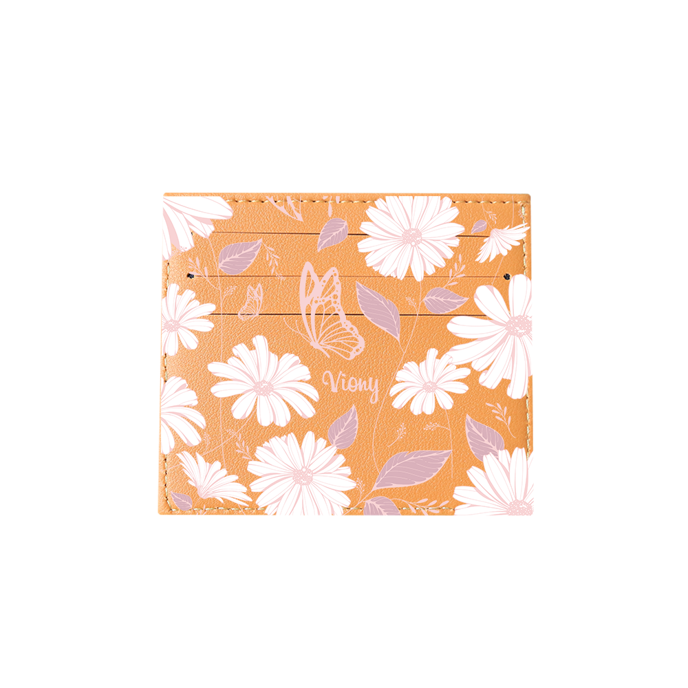 6 Slots Card Holder - Butterfly & Daisy