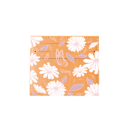 6 Slots Card Holder - Butterfly & Daisy