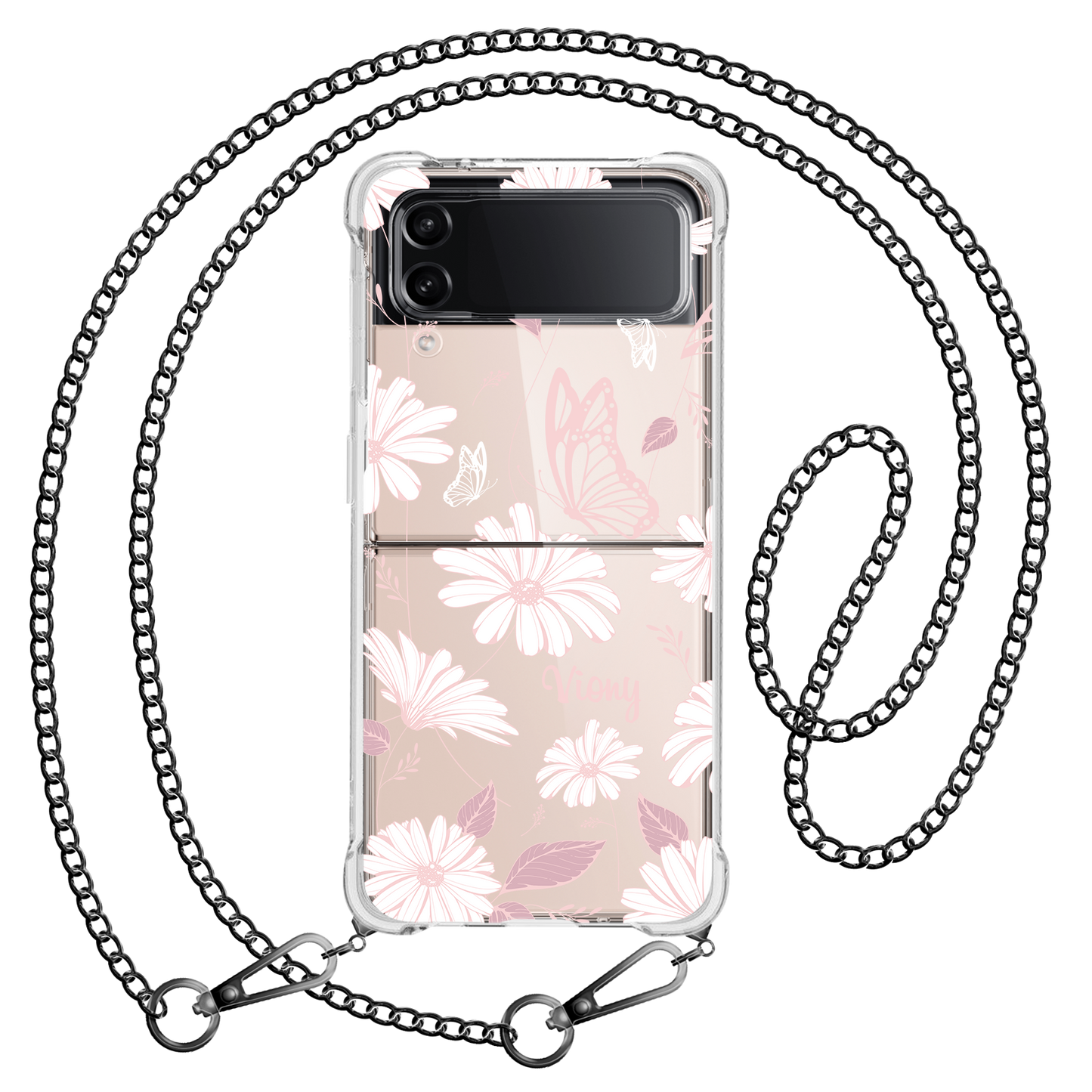 Android Flip / Fold Case - Butterfly & Daisy