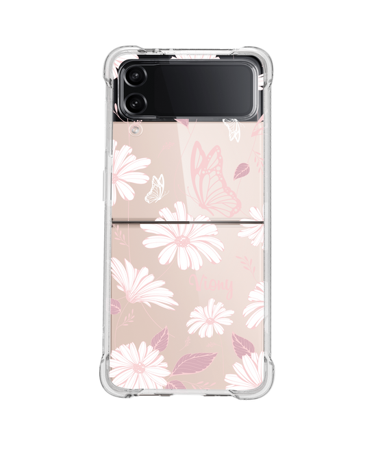 Android Flip / Fold Case - Butterfly & Daisy