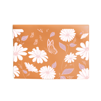 Vegan Leather Sleeve - Butterfly & Daisy