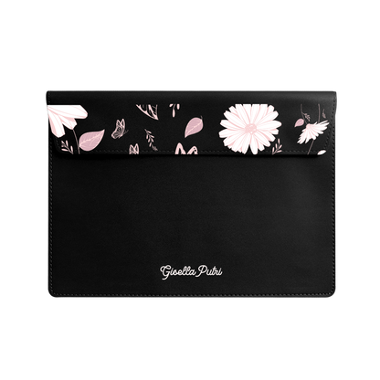 Vegan Leather Sleeve - Butterfly & Daisy