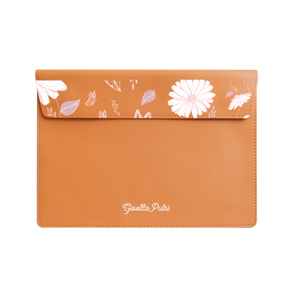 Vegan Leather Sleeve - Butterfly & Daisy
