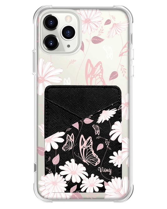 iPhone Phone Wallet Case - Butterfly & Daisy