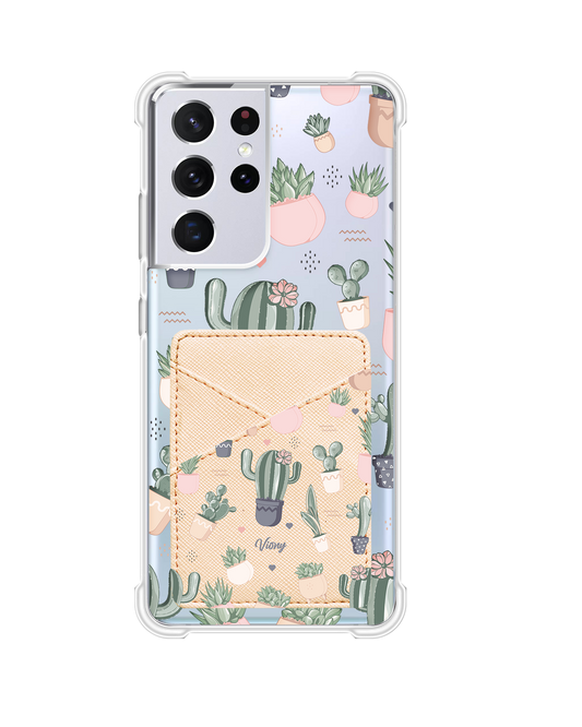 Android Phone Wallet Case - Cactus 2.0