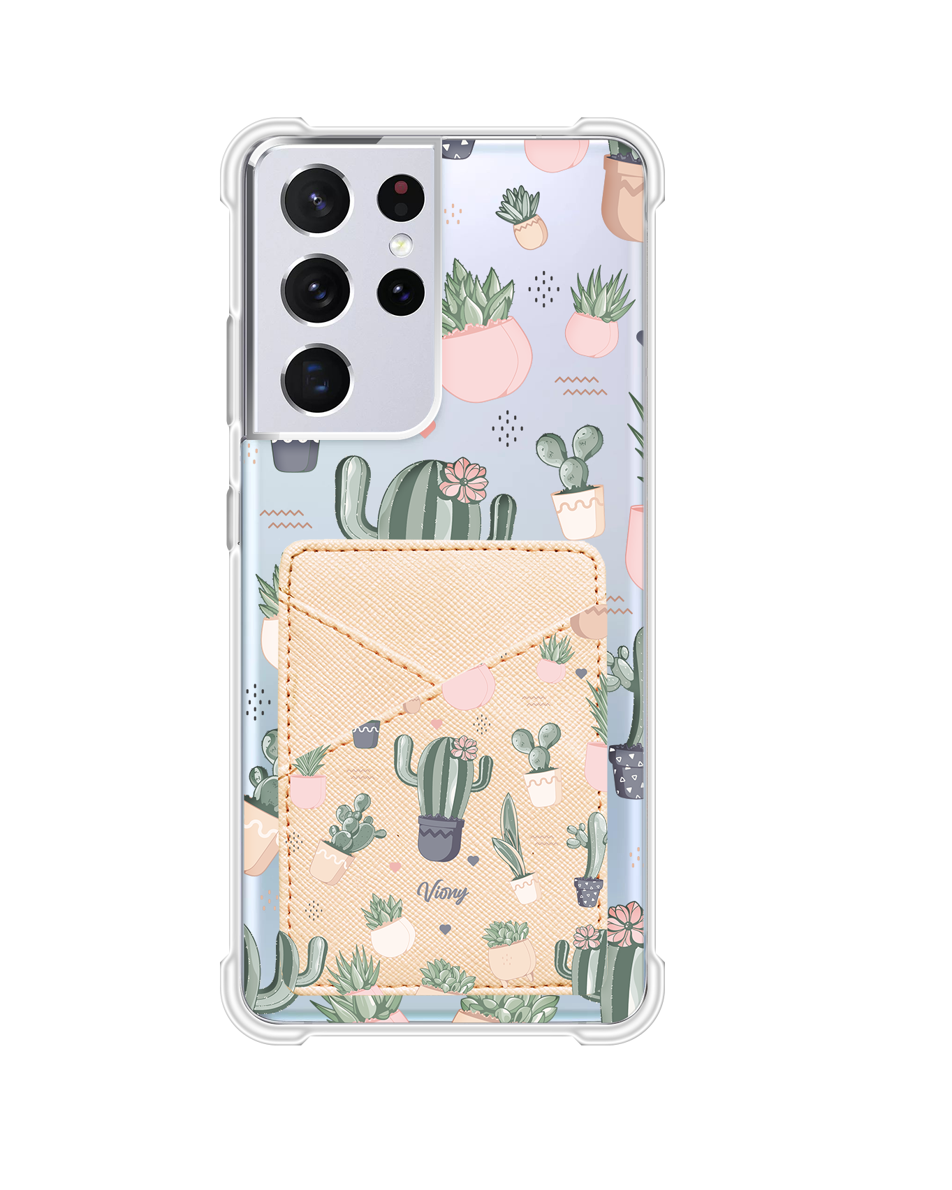 Android Phone Wallet Case - Cactus 2.0