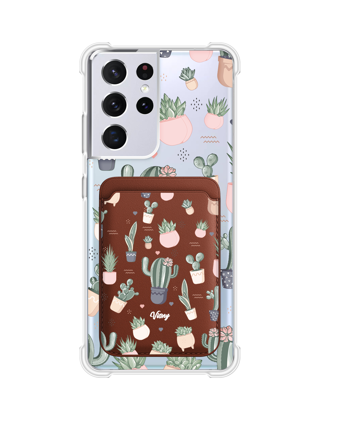 Android Magnetic Wallet Case - Cactus 2.0