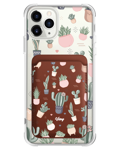 iPhone Magnetic Wallet Case - Cactus 2.0