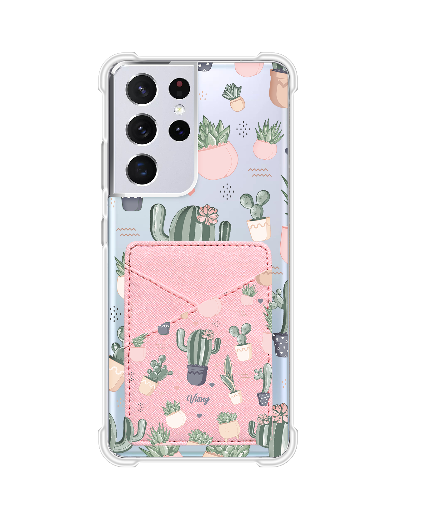 Android Phone Wallet Case - Cactus 2.0