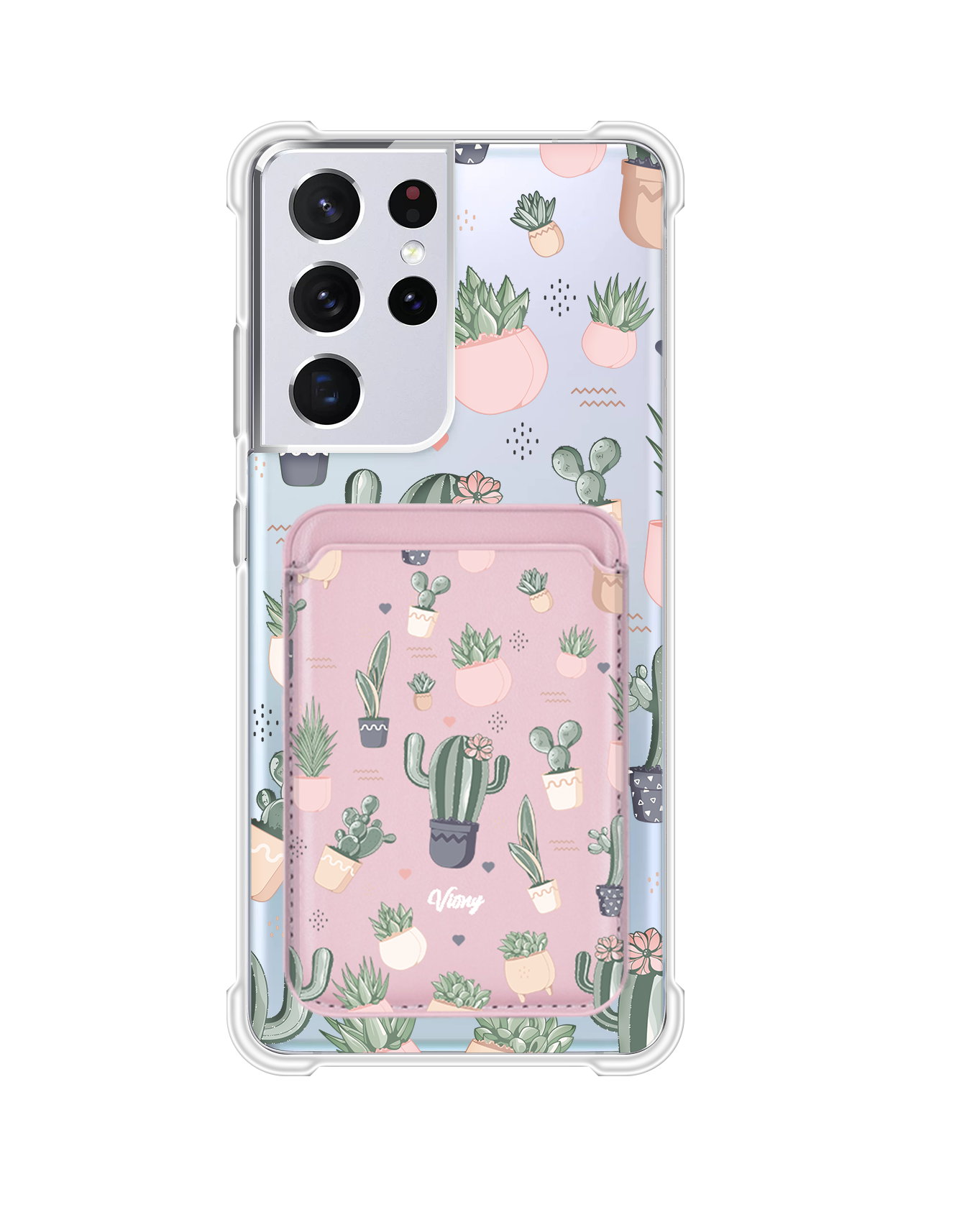 Android Magnetic Wallet Case - Cactus 2.0