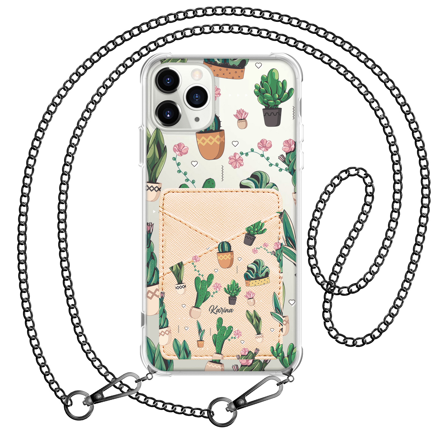 iPhone Phone Wallet Case - Cactus 3.0