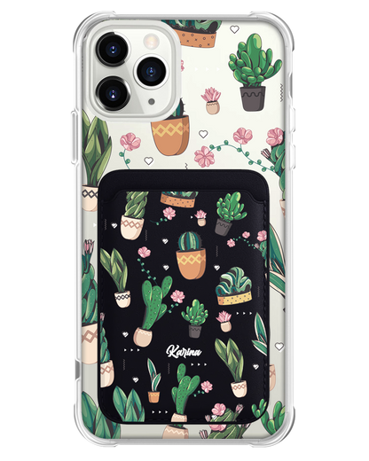 iPhone Magnetic Wallet Case - Cactus 3.0