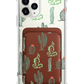 iPhone Magnetic Wallet Case - Cactus