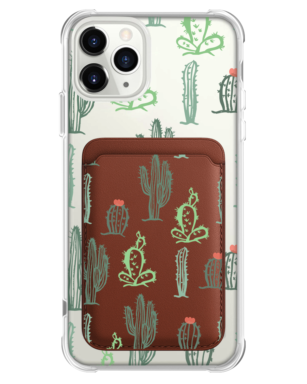 iPhone Magnetic Wallet Case - Cactus