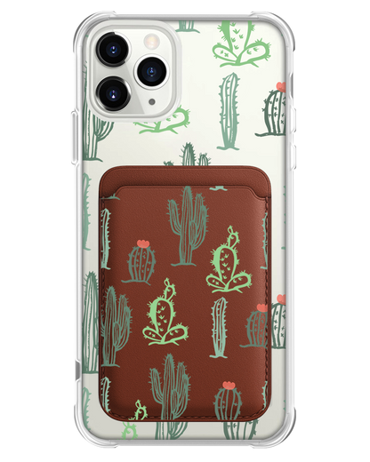 iPhone Magnetic Wallet Case - Cactus