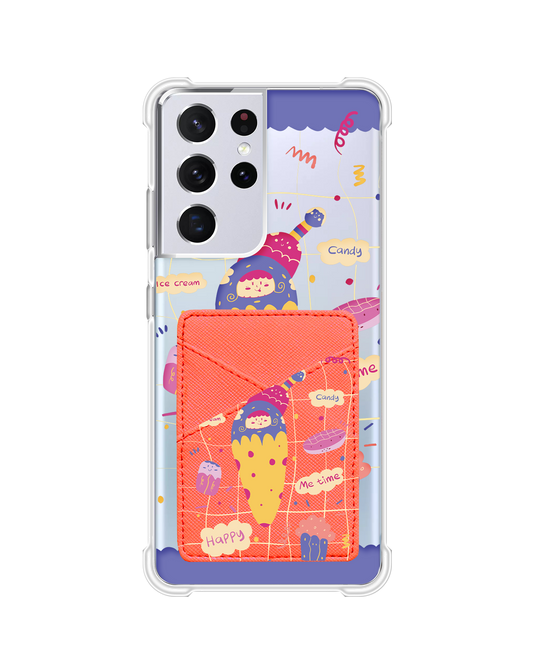 Android Phone Wallet Case - Candy Doodle
