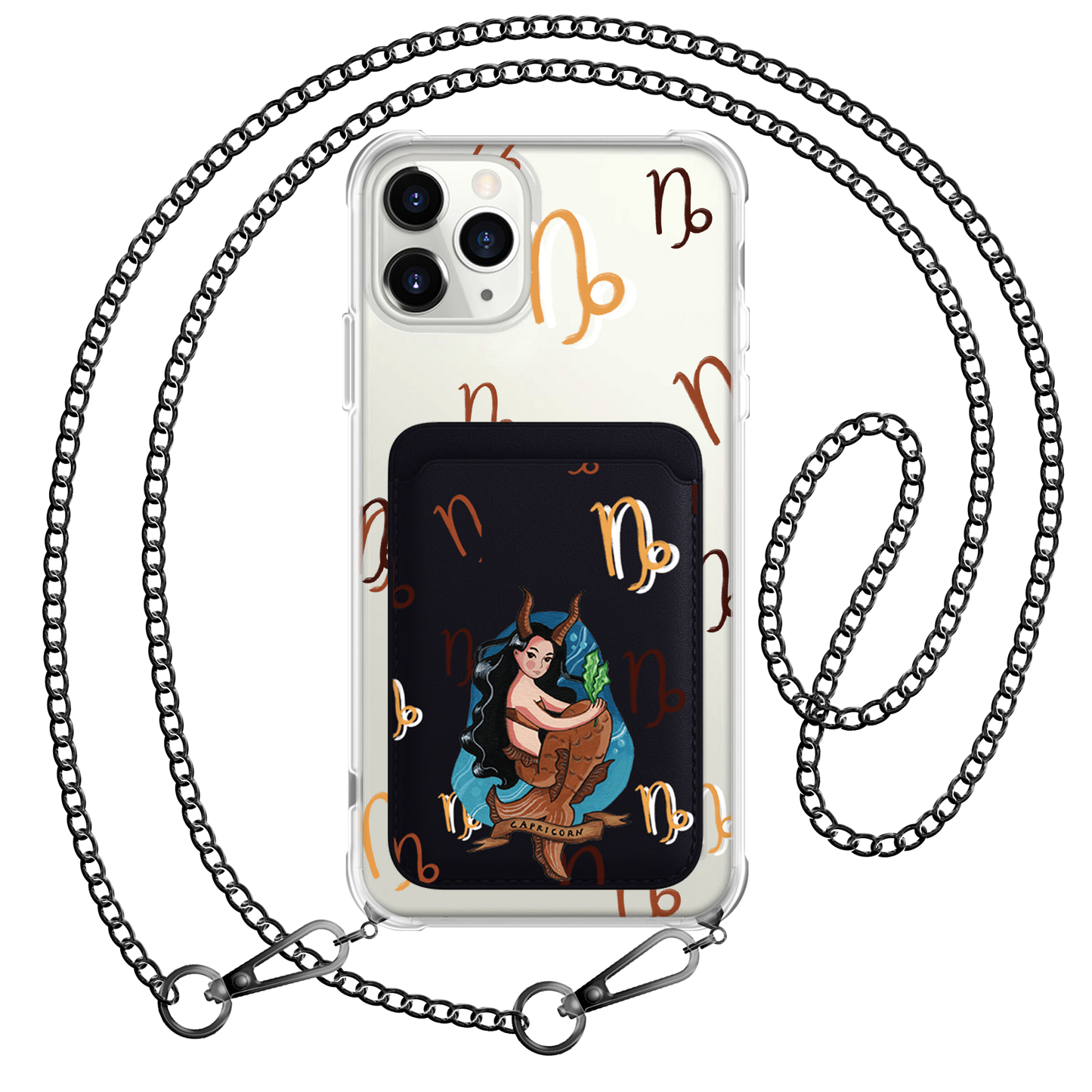 iPhone Magnetic Wallet Case - Capricorn