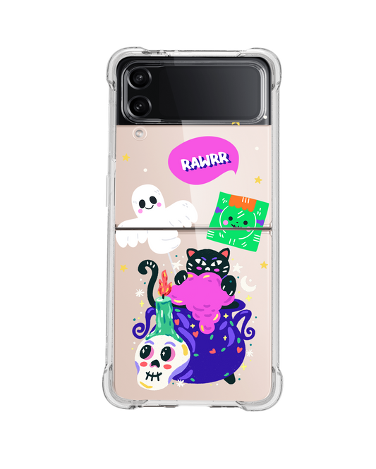 Android Flip / Fold Case - Cat Monster